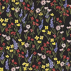 Beautiful Day Small Floral Black C10692