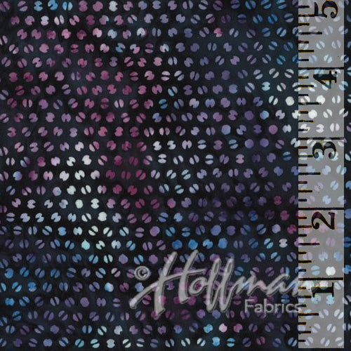 Hoffman Batik Ditsy Dot Blackberry Q2118-85