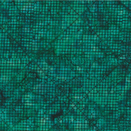 Cross Grid Batik Deep Emerald S2305-702