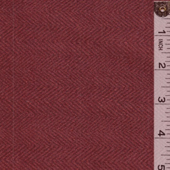 Woolies Brick Red Herringbone Flannel MASF1841-R2