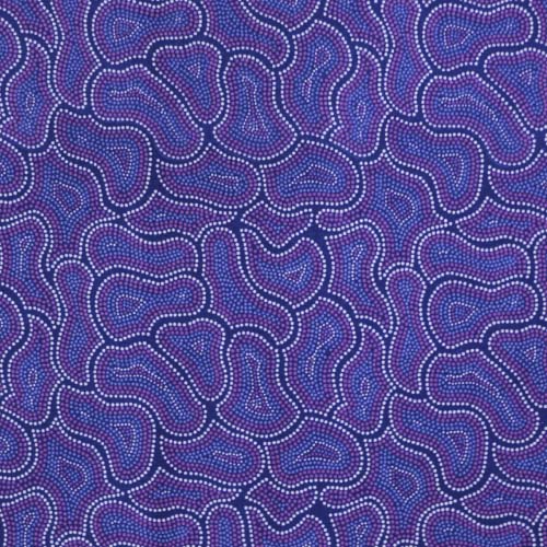 Aboriginals Bush Seed Purple Fabric 