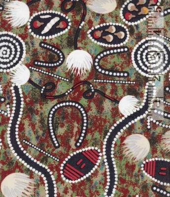 Aboriginals Tree Snake Gathering Brown