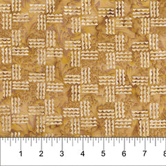 Kilts and Quilts Houndstooth Gold Batik 80396 34
