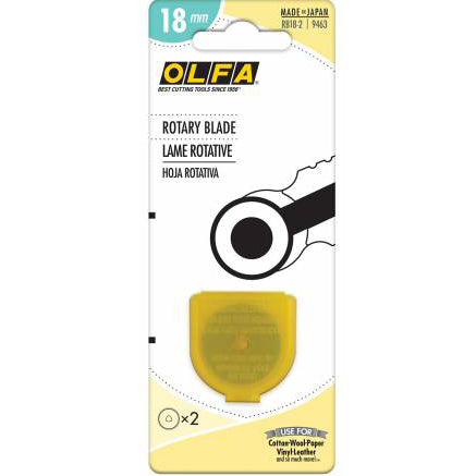 Olfa 18mm Rotary Blade 2-Pack RB18-2