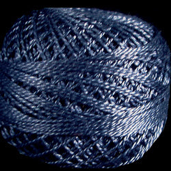 Valdani Pearl Cotton Size 12 Thread Solid Dusty Blue 112