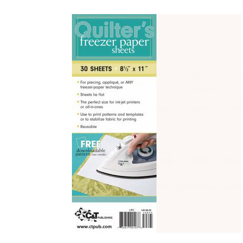 Quilter's Freezer Paper Sheets, 8.5 x 11, 30 Sheets 