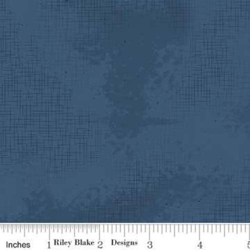 Shabby Color Navy Fabric (C605)