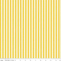 Cops and Robbers Stripe Yellow Fabric (C8314)