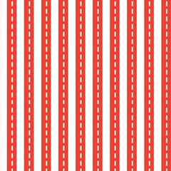 Cops and Robbers Stripe Red Fabric (C8314)