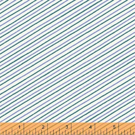 Seaside Diagonal Stripe White 42697-3