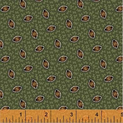General Store Oval Foulard Sage Fabric (51454-4)
