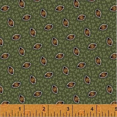 General Store Oval Foulard Sage Fabric (51454-4)