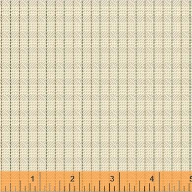 General Store Textured Plaid Ivory Fabric (51455-6)
