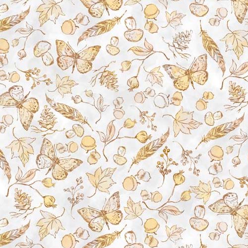 Forest Dance Toile Grey/Tan Fabric (39616-925)